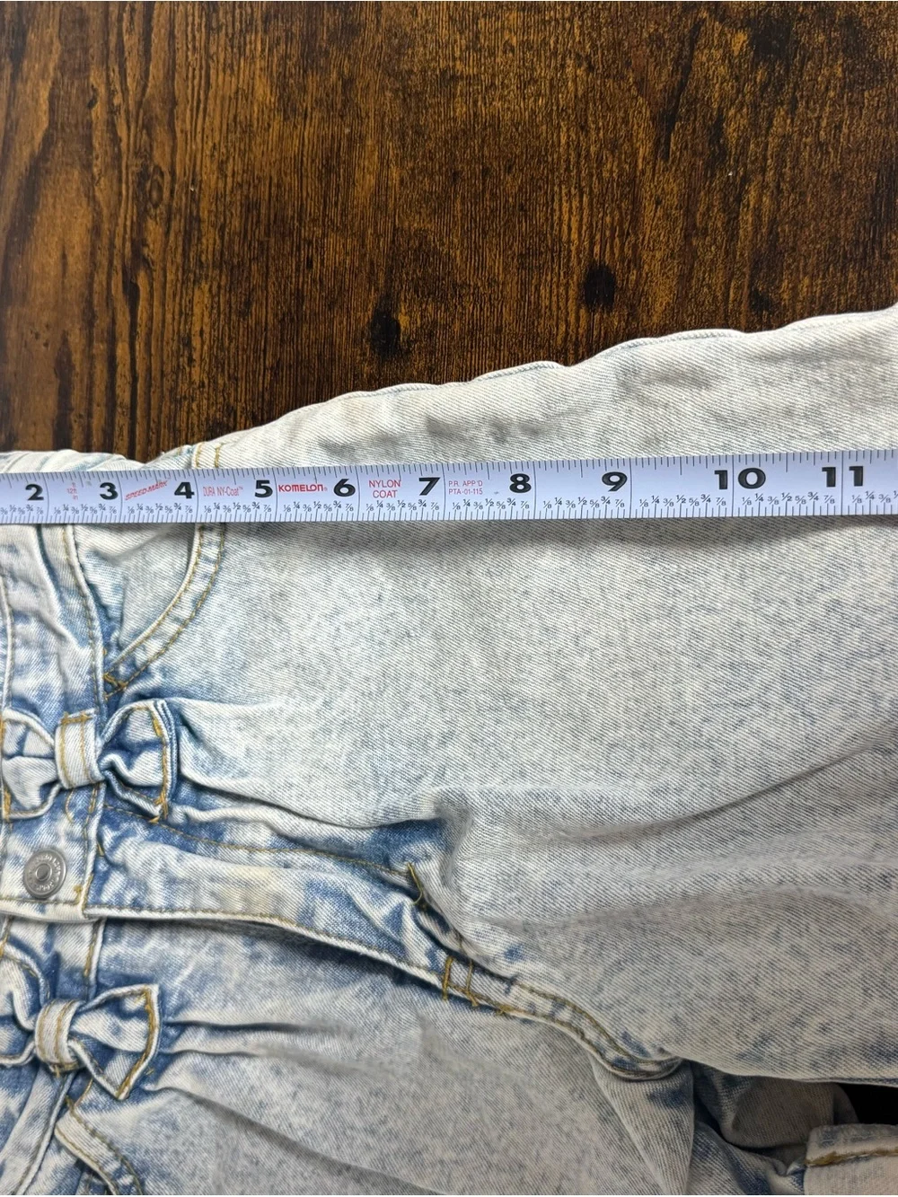 Jordache Light Blue Acid Wash Denim Overall Shorts